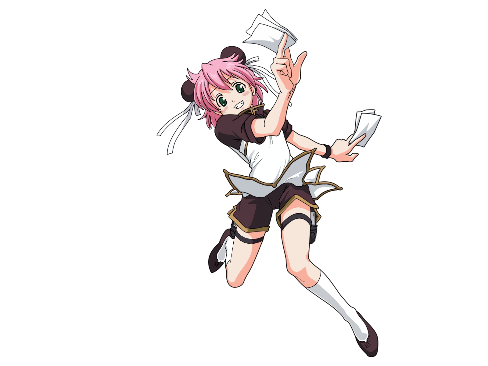 anita_king, maruto, paper, read_or_die, vector, white