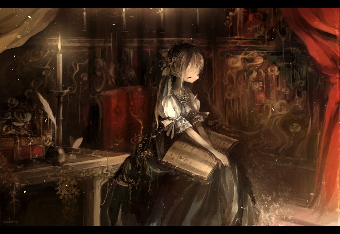 book, dress, original, qtonagi