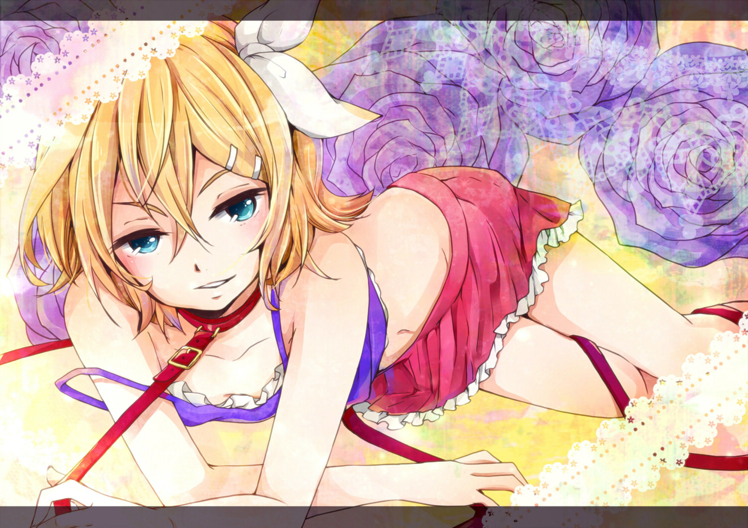 collar, hazuki_natsu, kagamine_rin, vocaloid