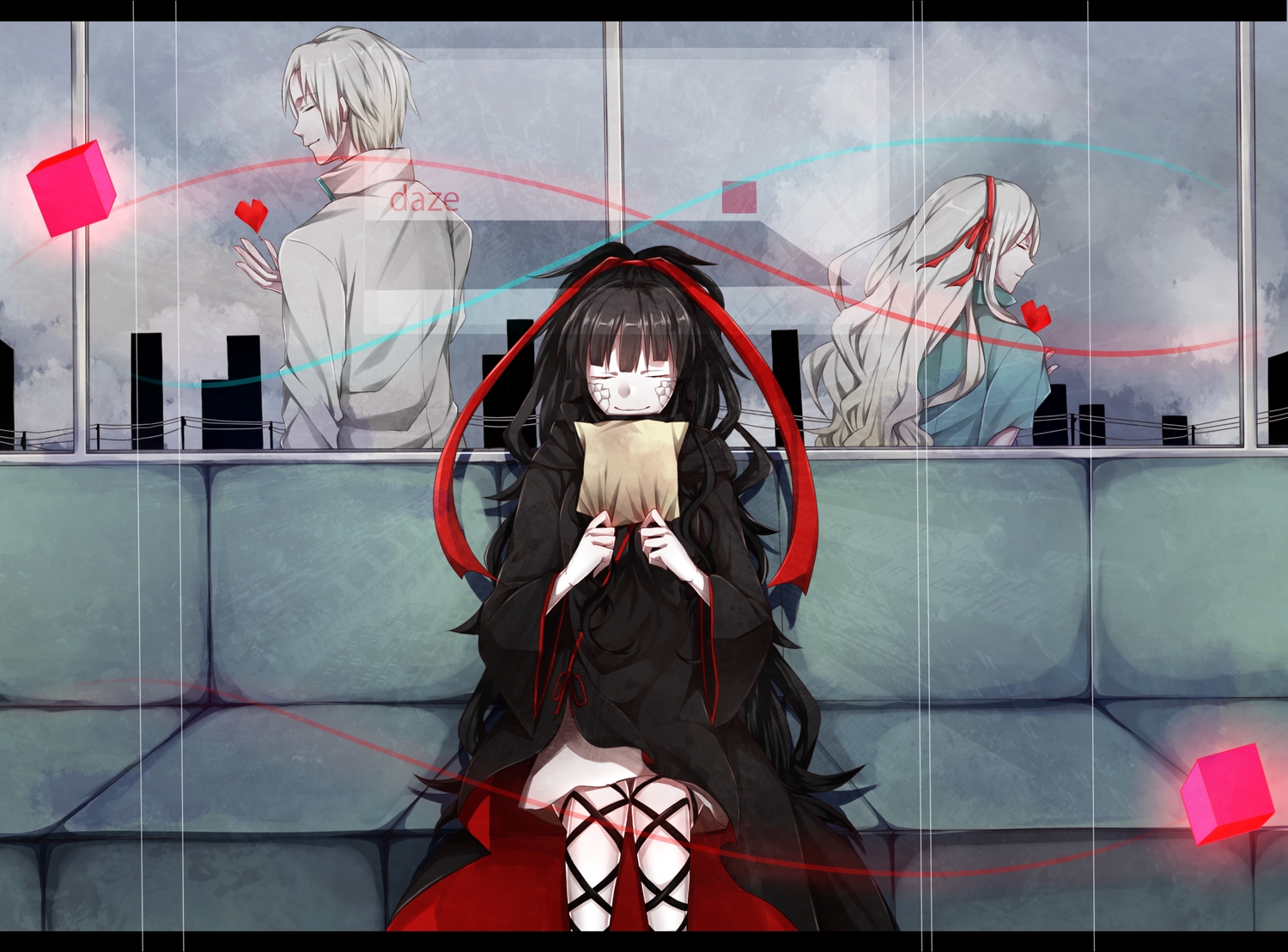 azami_(kagerou_project), kagerou_project, kozakura_shion, tknsh_(takanashi_10), tsukihiko_(kagerou_project)