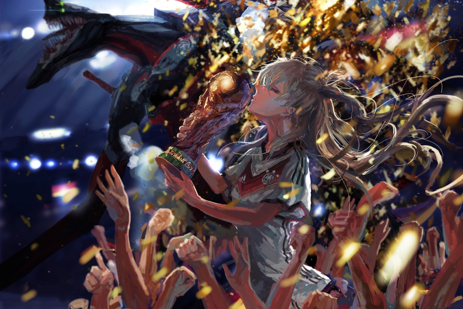 brown_hair, eva-02, long_hair, neon_genesis_evangelion, soccer, soryu_asuka_langley, sport, stu_dts