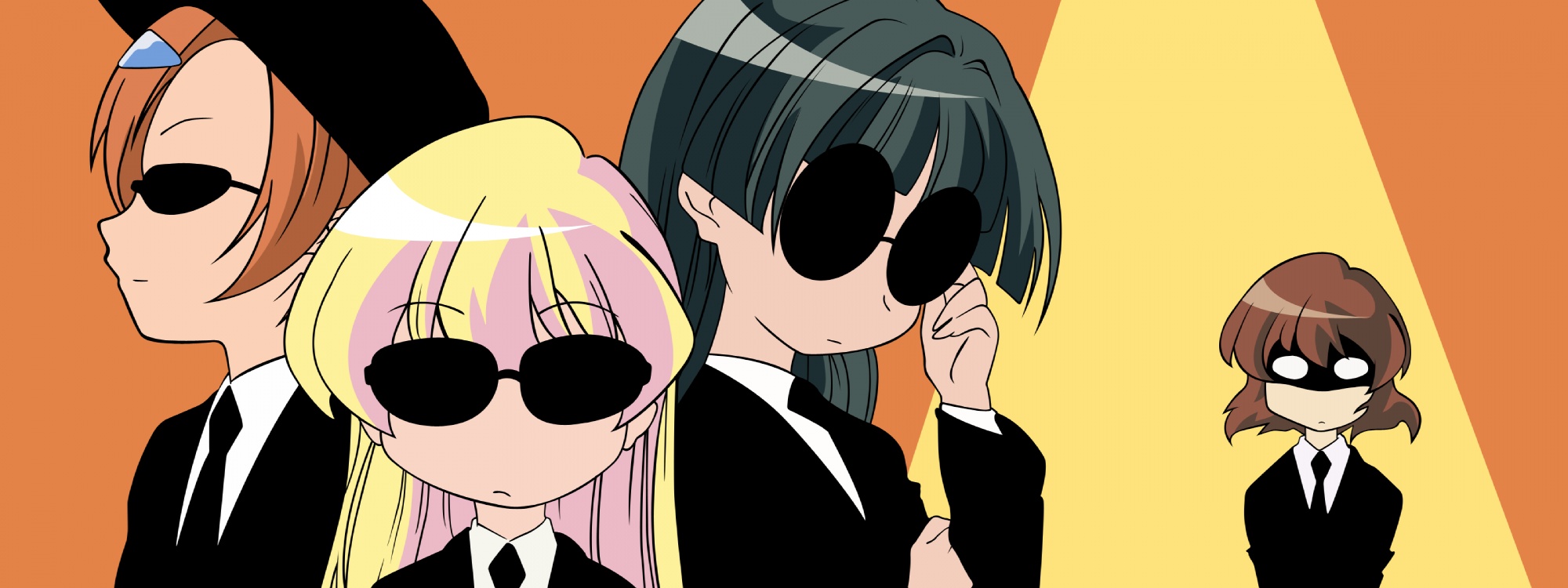 ichijou, pani_poni_dash, rebecca_miyamoto, sunglasses, tachibana_rei, uehara_miyako