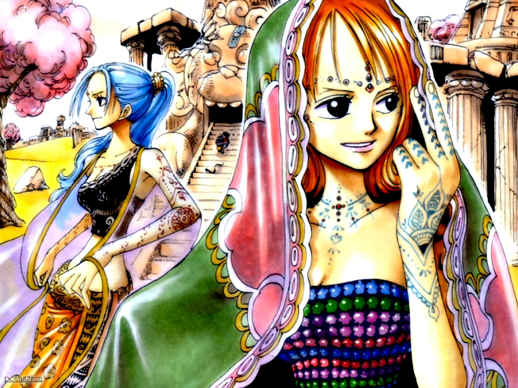 nami, nefertari_vivi, one_piece