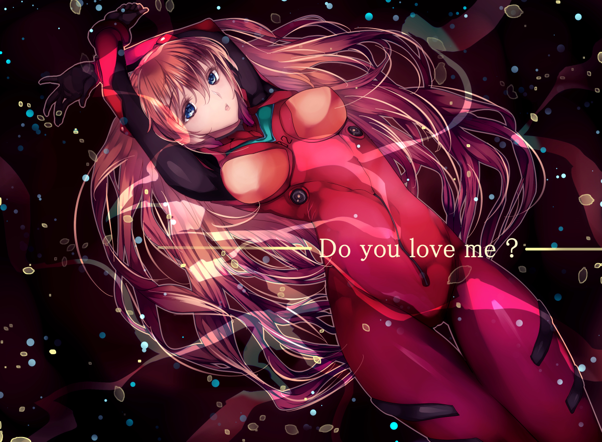 blue_eyes, bodysuit, brown_hair, long_hair, modern_afro, neon_genesis_evangelion, skintight, soryu_asuka_langley