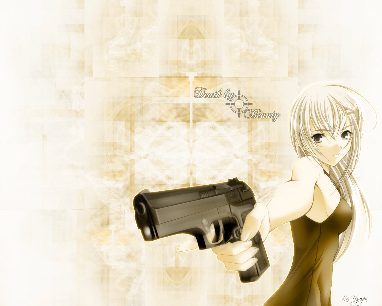 aizawa_kotaroh, gun, half_pixels_carving, original, weapon