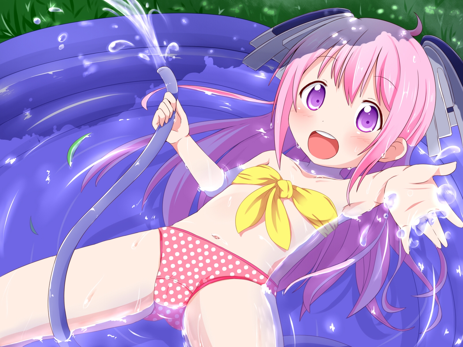 anthropomorphism, blush, cameltoe, kantai_collection, loli, long_hair, makuran_(m-kun), nenohi_(kancolle)
