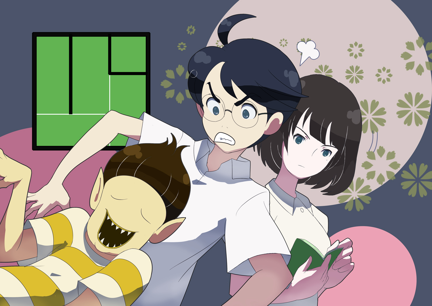 akashi_(yojouhan_shinwa_taikei), makoto_daikichi, ozu, watashi, yojouhan_shinwa_taikei