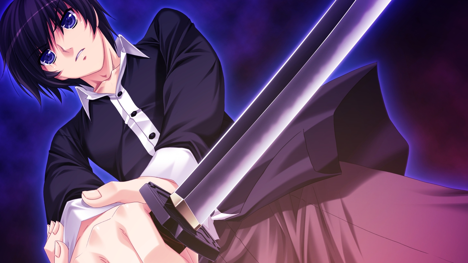 all_male, asayama_rui, male, shinigami_no_testament, sword, weapon