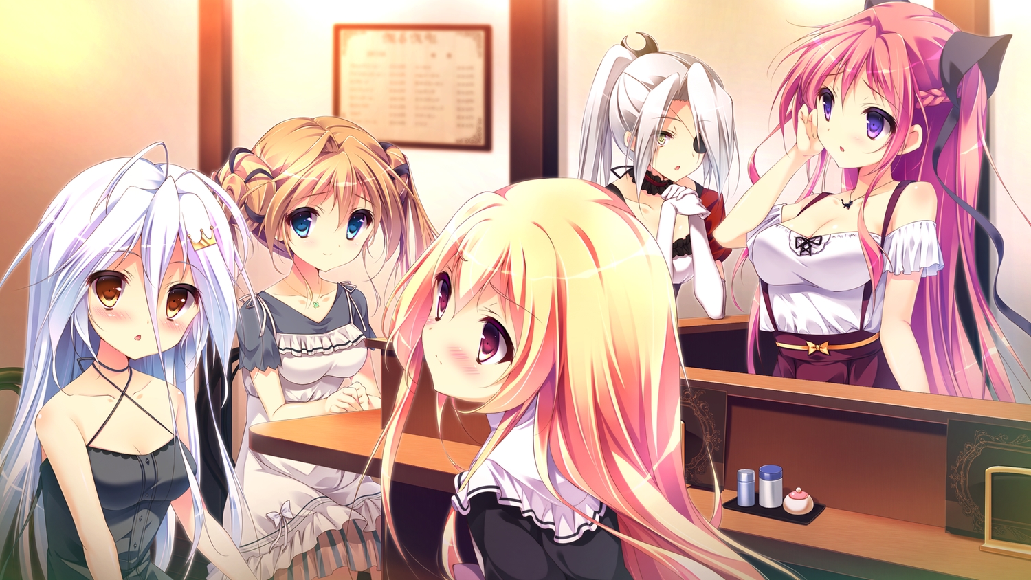 carrot_lu_angora, game_cg, group, kanojo_ga_ore_ni_kureta_mono._ore_ga_kanojo_ni_ageru_mono., kojima_arisu, kojima_neneko, nabekane_tsubasa, onomatope*, shiratama, taiga_(kanojo_ga_ore)
