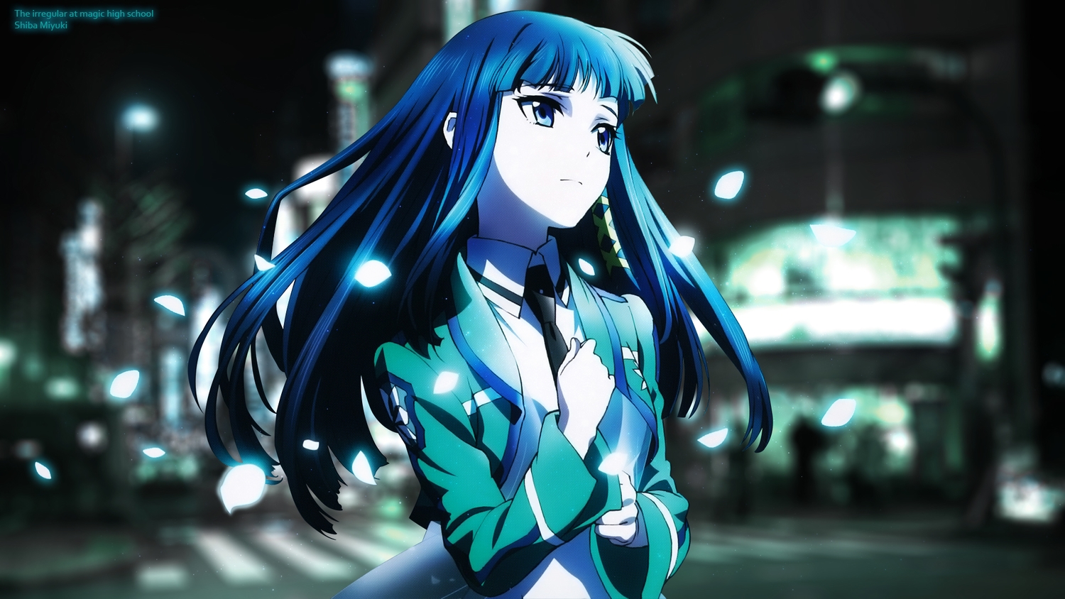 blue_eyes, blue_hair, mahouka_koukou_no_rettousei, school_uniform, shiba_miyuki, third-party_edit, tie, uniform
