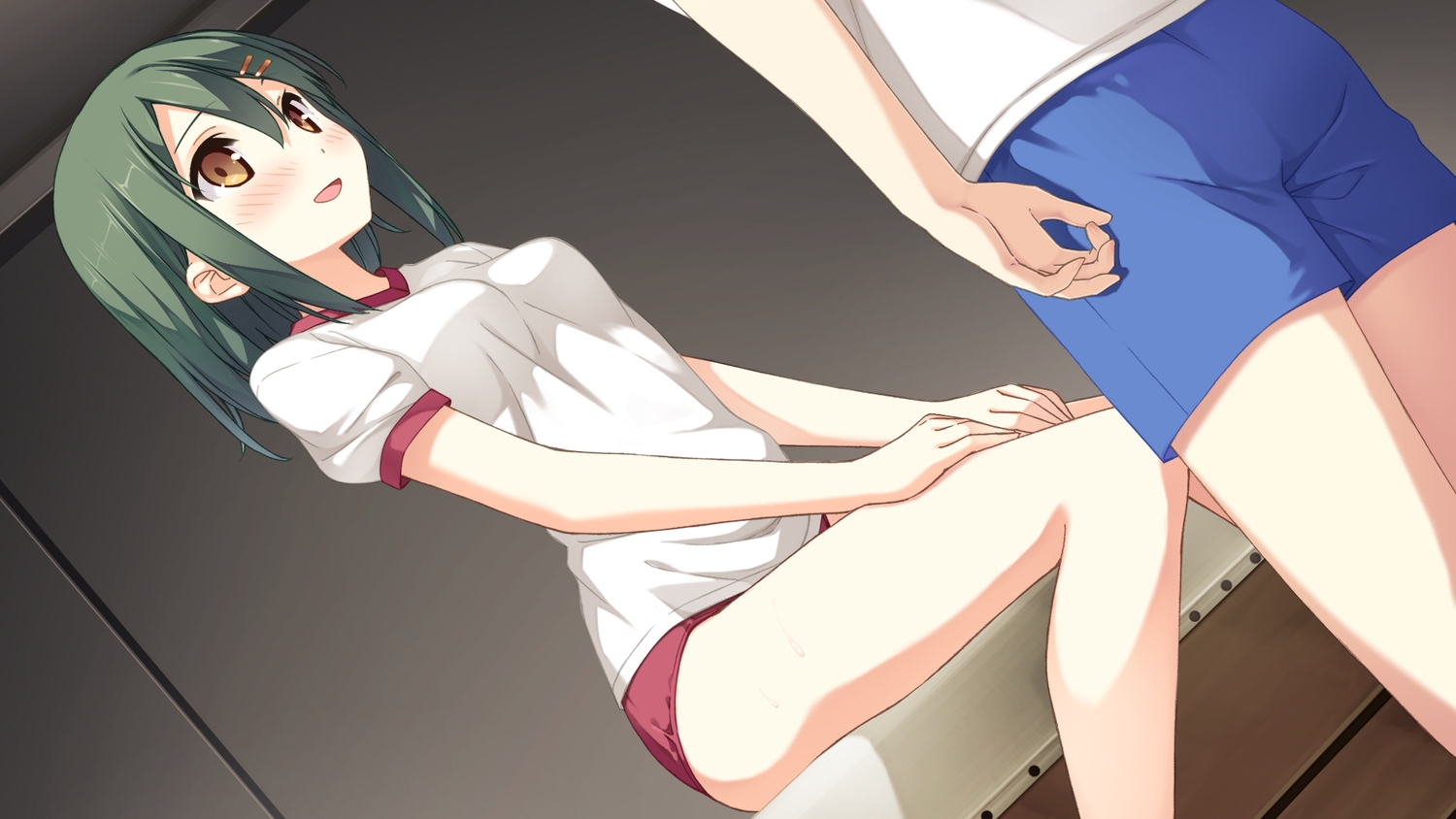 bloomers, blush, cube, enomoto_kaho, game_cg, gym_uniform, kantoku, your_diary