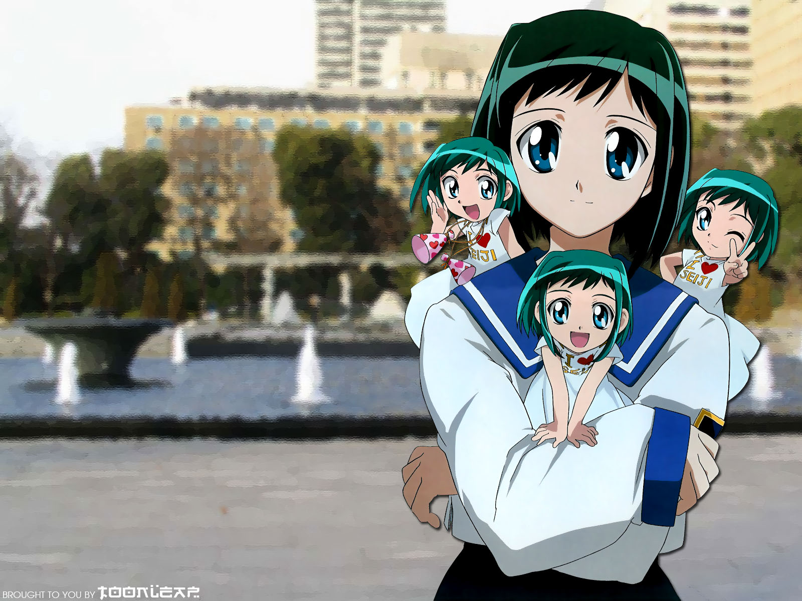 kasugano_midori, midori_no_hibi, twins