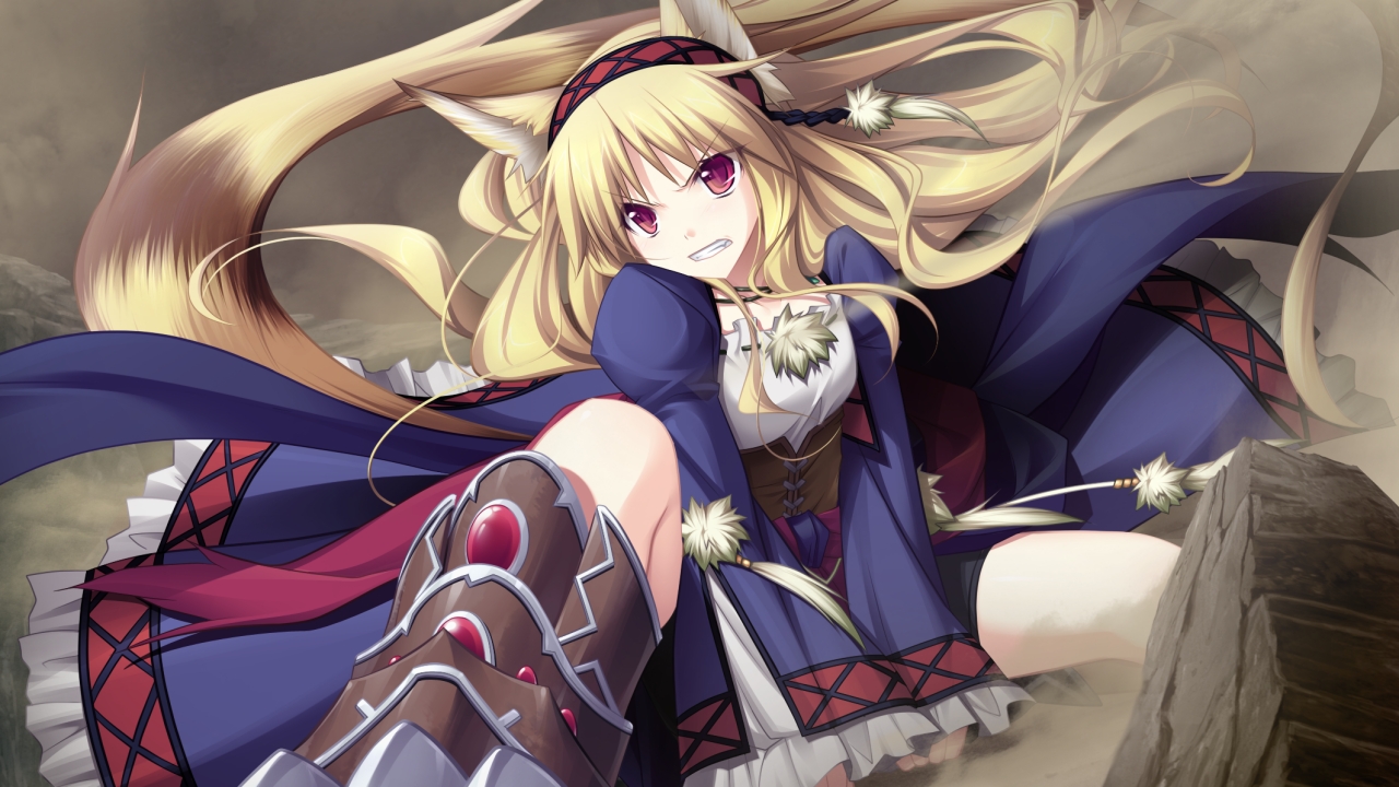 animal_ears, eushully, game_cg, harness_neneka, madou_koukaku