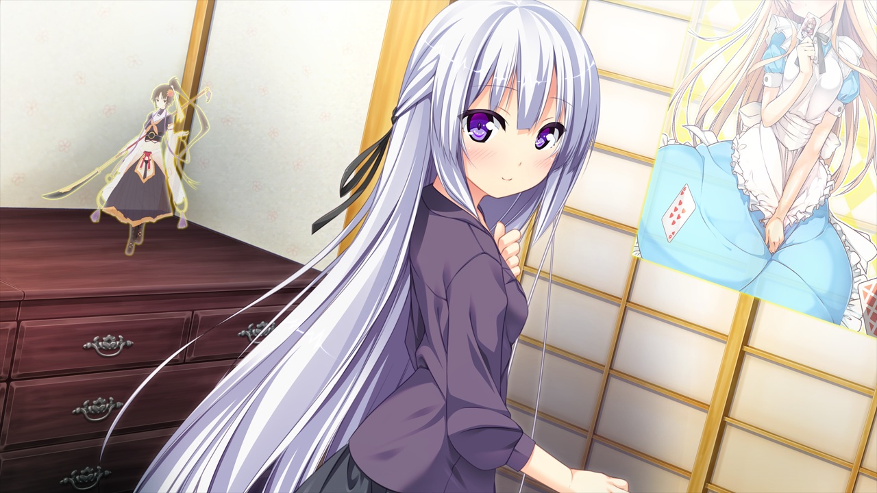 game_cg, giga, harvest_overray, long_hair, nironiro, purple_eyes, white_hair, yatsurugi_komachi