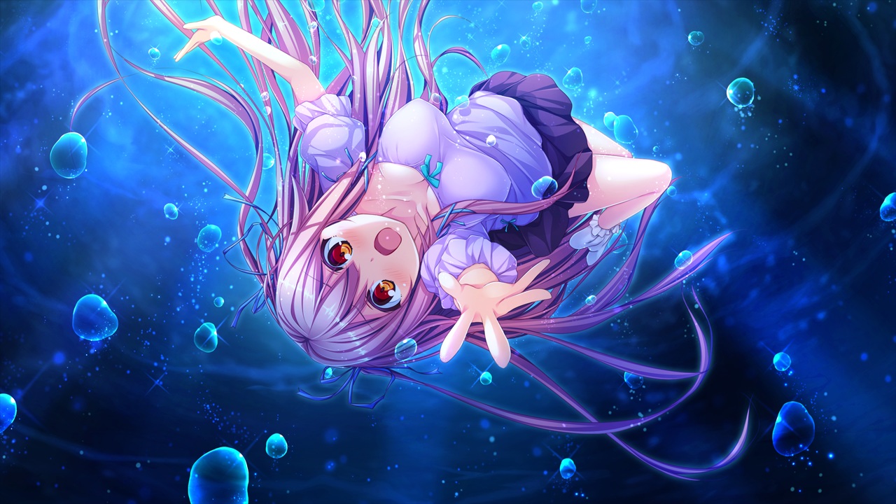 bubbles, game_cg, giga, harvest_overray, nironiro, tamaki_yuuka, water