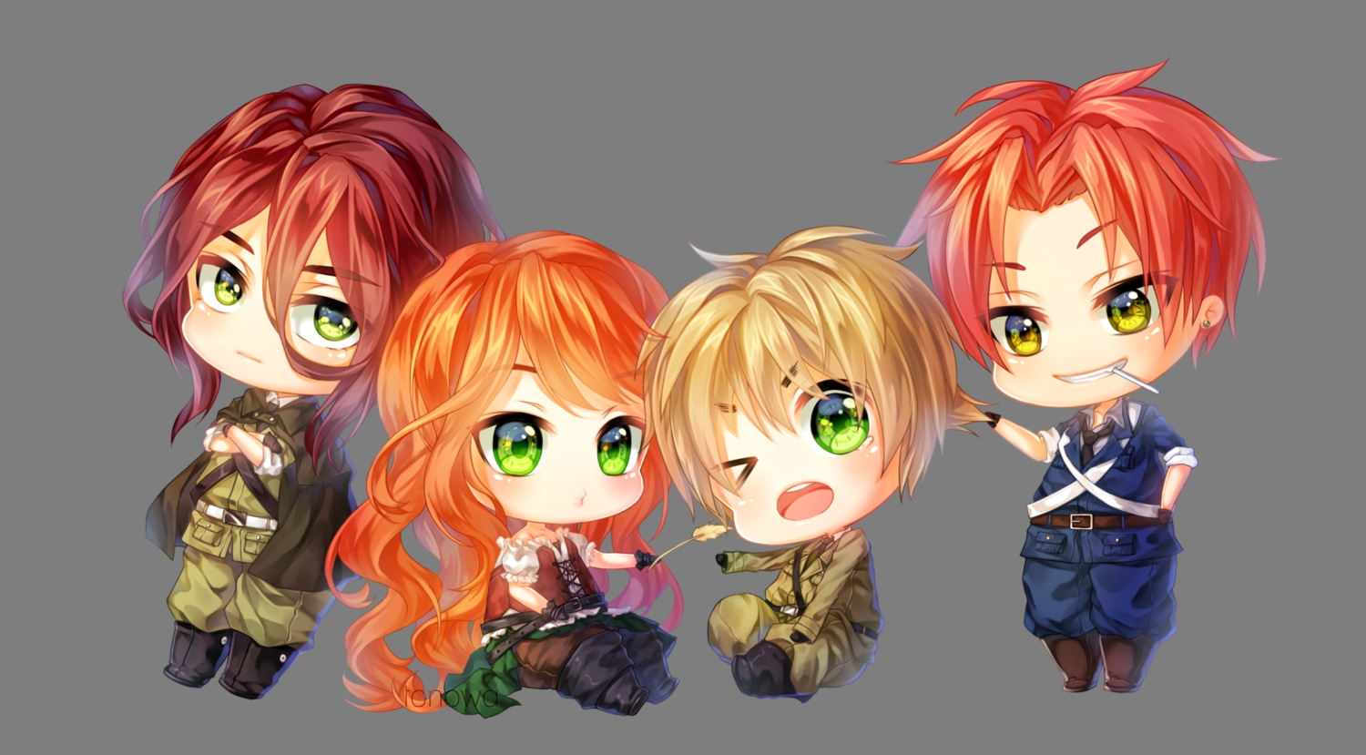 anthropomorphism, axis_powers_hetalia, chibi, group, male, tagme_(character), tonowa, transparent
