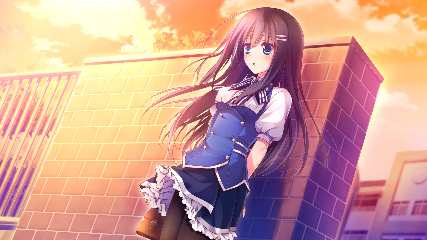 alcot, alcot_honey_comb, blue_eyes, blush, game_cg, hoshino_nagisa, kimi_no_tonari_de_koishiteru!, long_hair
