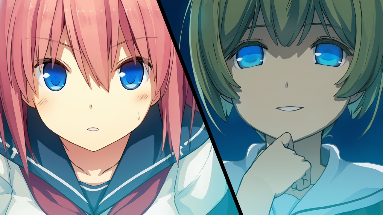 2girls, ao_no_kanata_no_four_rhythm, blonde_hair, blue_eyes, close, game_cg, irina_avalon, kurashina_asuka