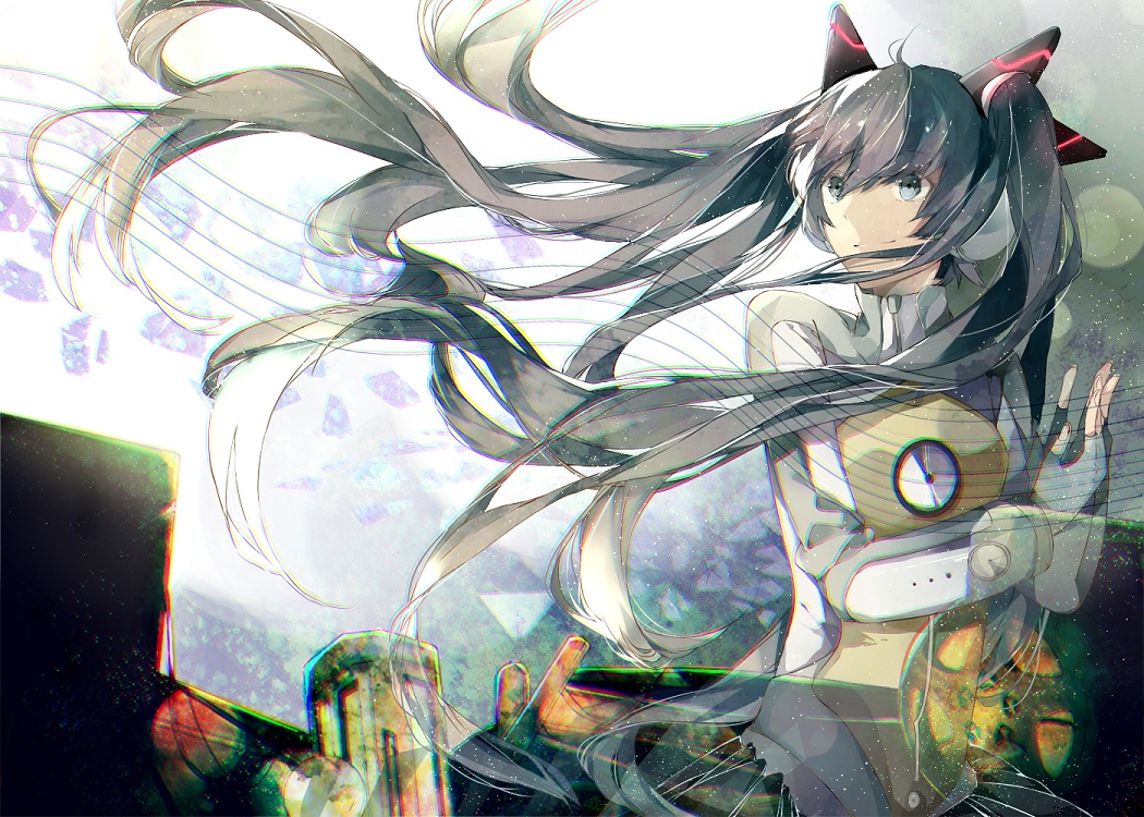 aqua_eyes, hatsune_miku, manako_(manatera), odds_&_ends_(vocaloid), twintails, vocaloid