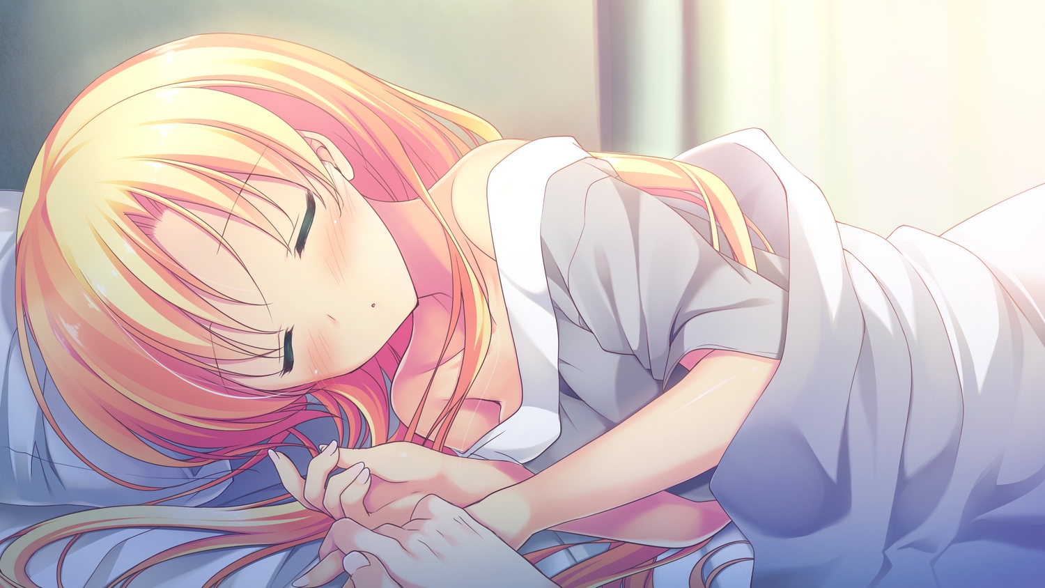 alcot, alcot_honey_comb, blonde_hair, blush, chibana_ryouka, game_cg, kimi_no_tonari_de_koishiteru!, long_hair