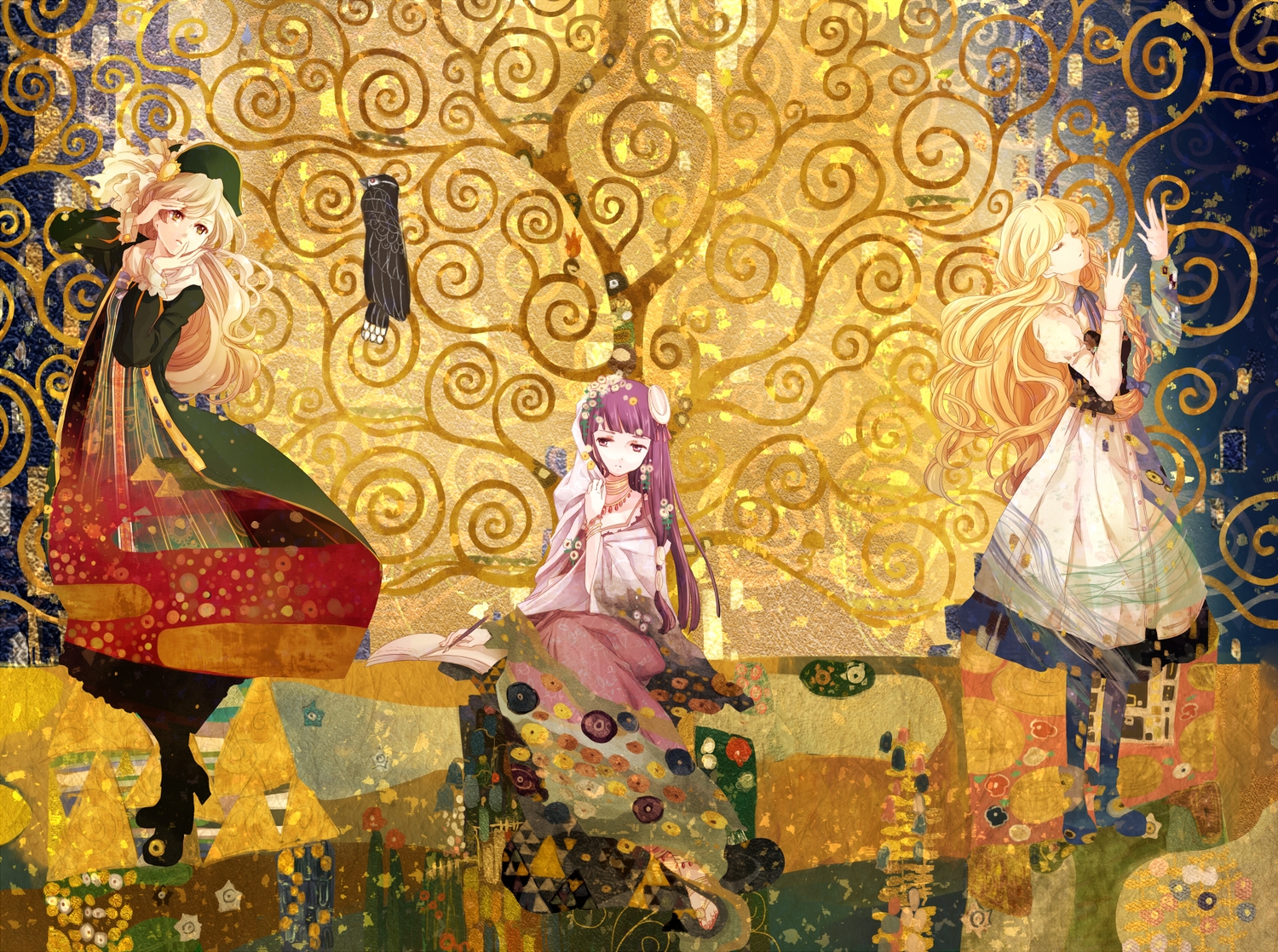 alice_margatroid, hanada_hyou, kirisame_marisa, patchouli_knowledge, touhou