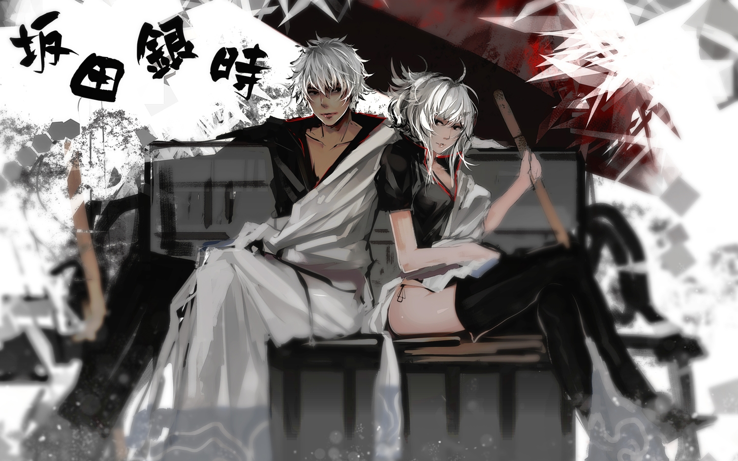 bba_biao, genderswap, gintama, japanese_clothes, long_hair, male, panties, sakata_gintoki