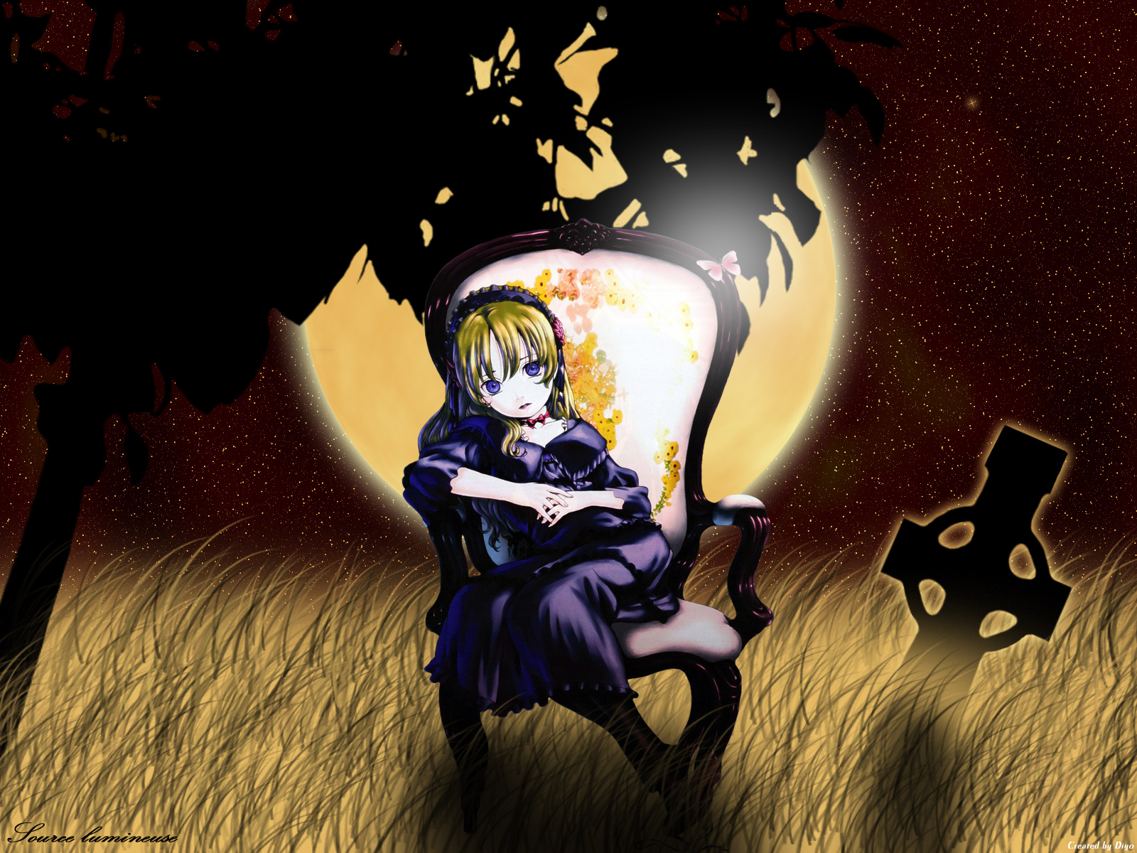 cossette_d'auvergne, goth-loli, headband, le_portrait_de_petite_cossette, lolita_fashion