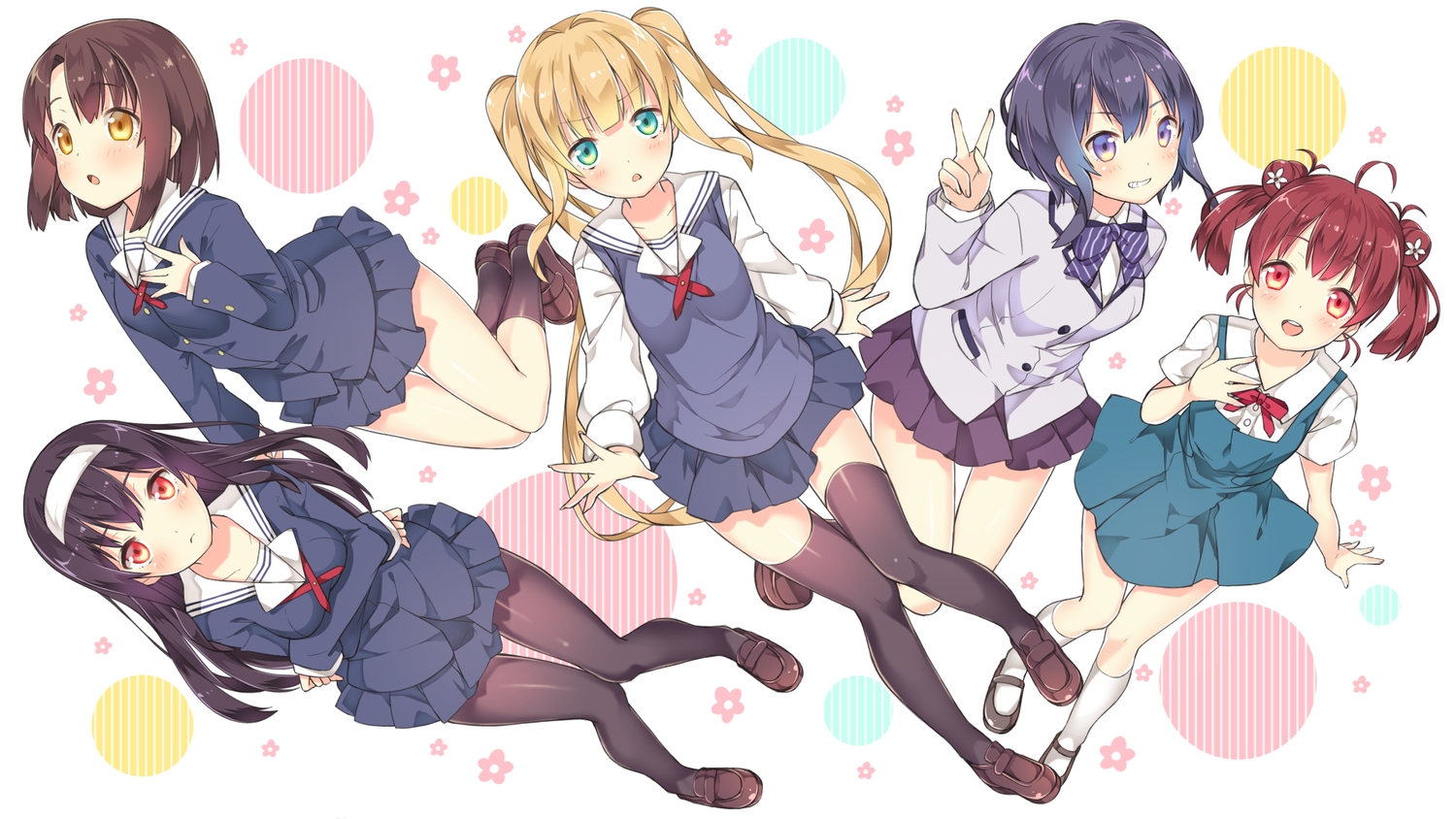 chitetan, group, hashima_izumi, hyoudou_michiru, kasumigaoka_utaha, katou_megumi, pantyhose, saenai_heroine_no_sodatekata