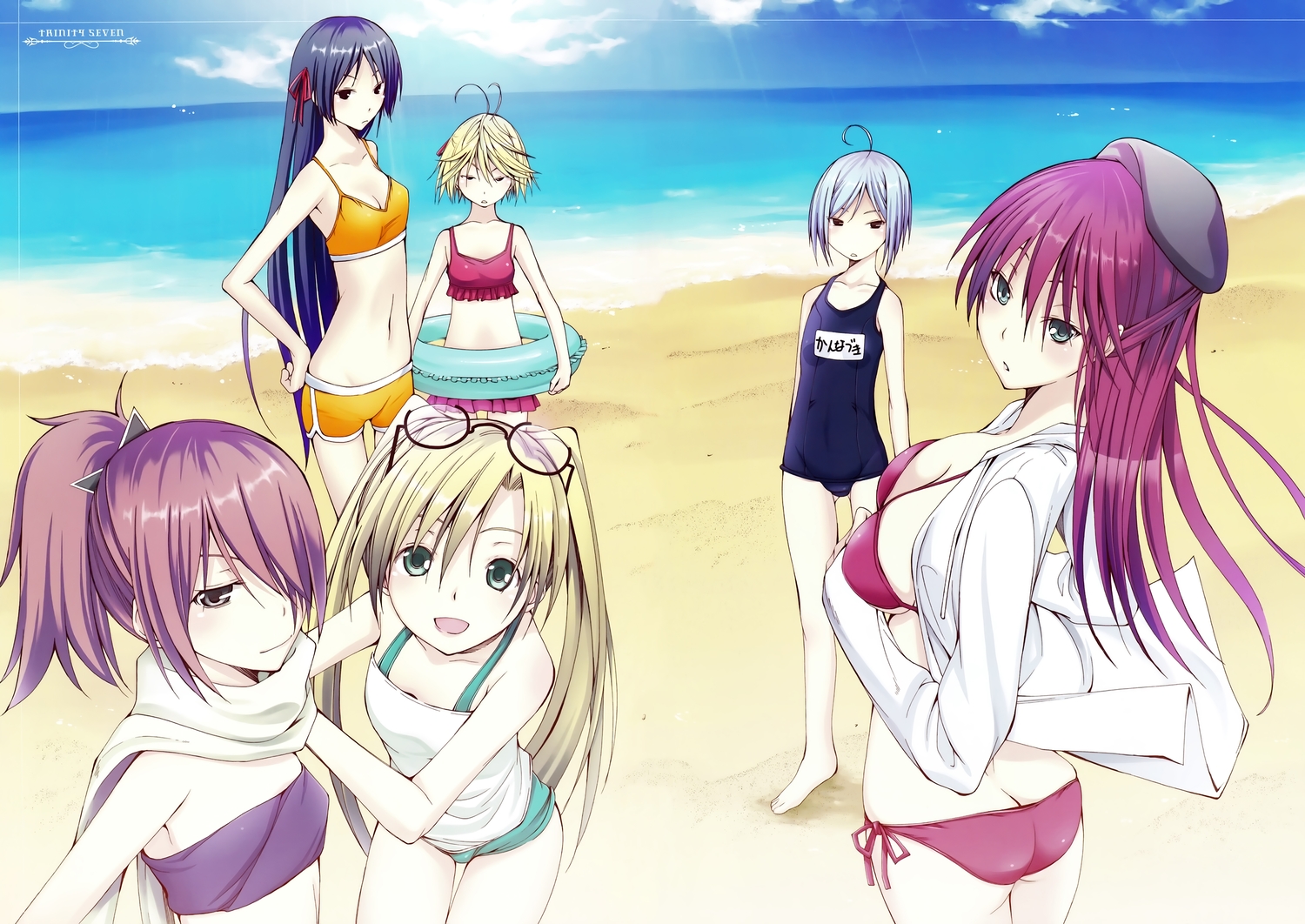 anastasia-l, asami_lilith, ass, beach, bikini, breasts, cleavage, glasses