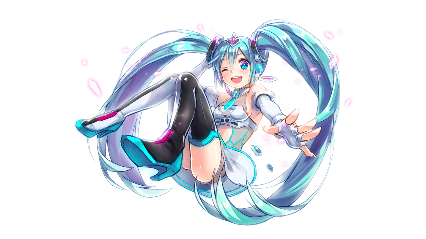 aqua_eyes, aqua_hair, ass, blush, boots, elbow_gloves, gloves, hatsune_miku