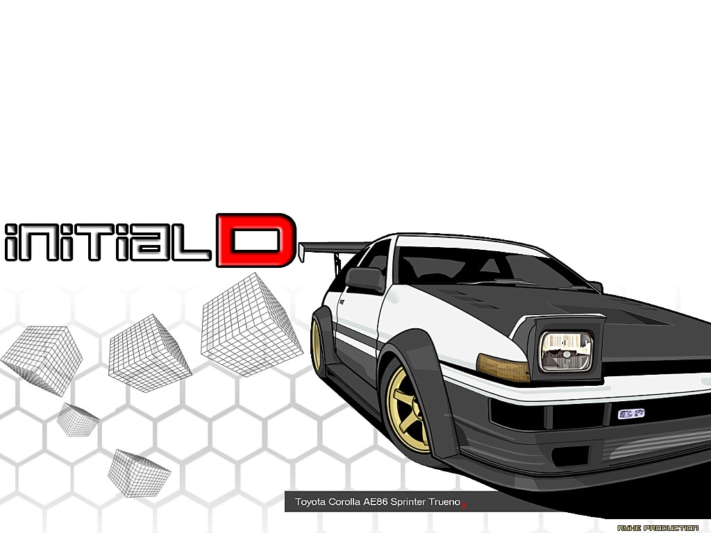 car, initial_d, white