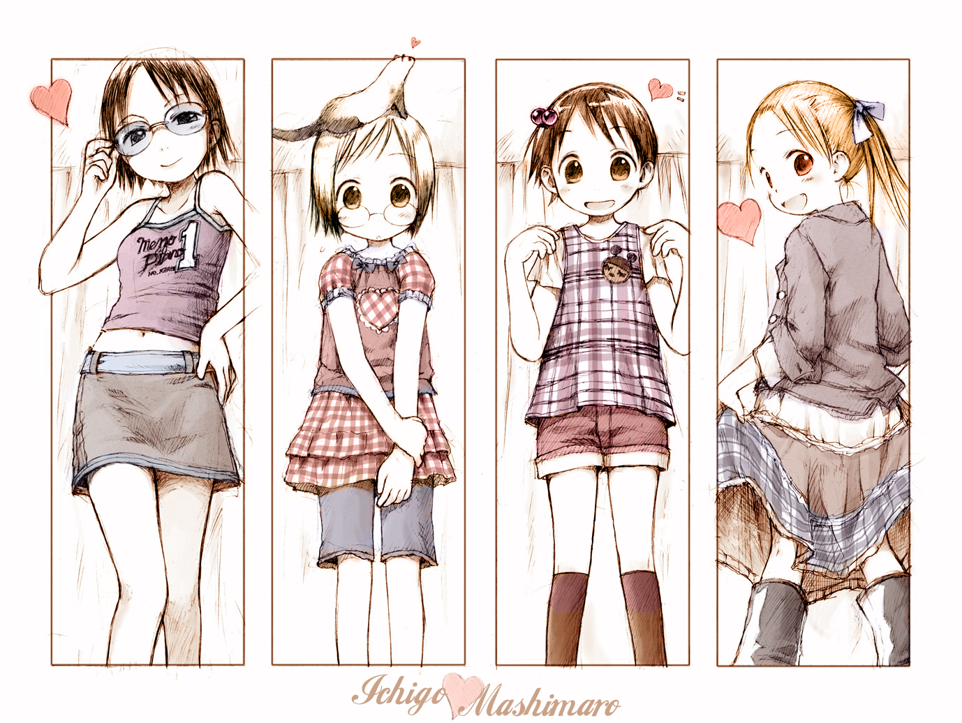 animal, ferret, ichigo_mashimaro, itou_chika, itou_nobue, matsuoka_miu, sakuragi_matsuri