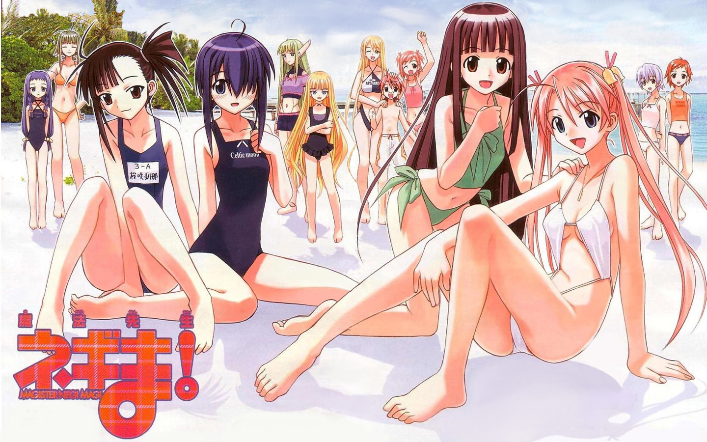 ayase_yue, bicolored_eyes, evangeline_a_k_mcdowell, izumi_ako, kagurazaka_asuna, karakuri_chachamaru, konoe_konoka, mahou_sensei_negima