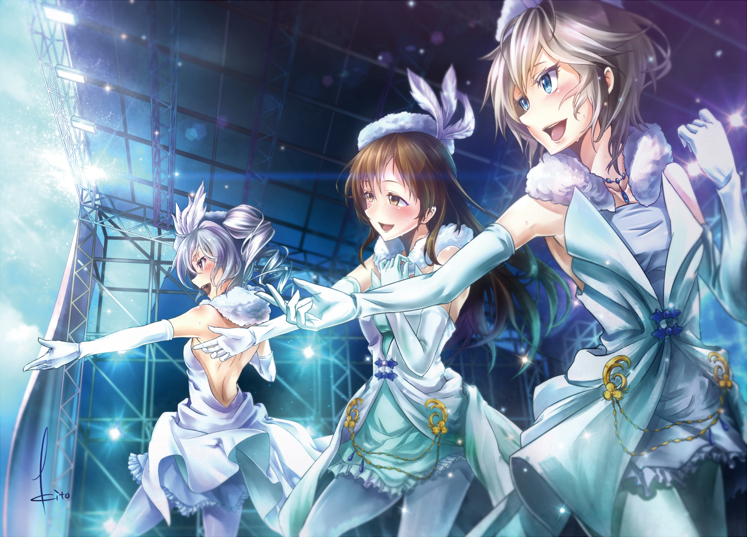 anastasia_(idolmaster), elbow_gloves, gloves, hat, idolmaster, idolmaster_cinderella_girls, kanzaki_ranko, kito_(kito2)