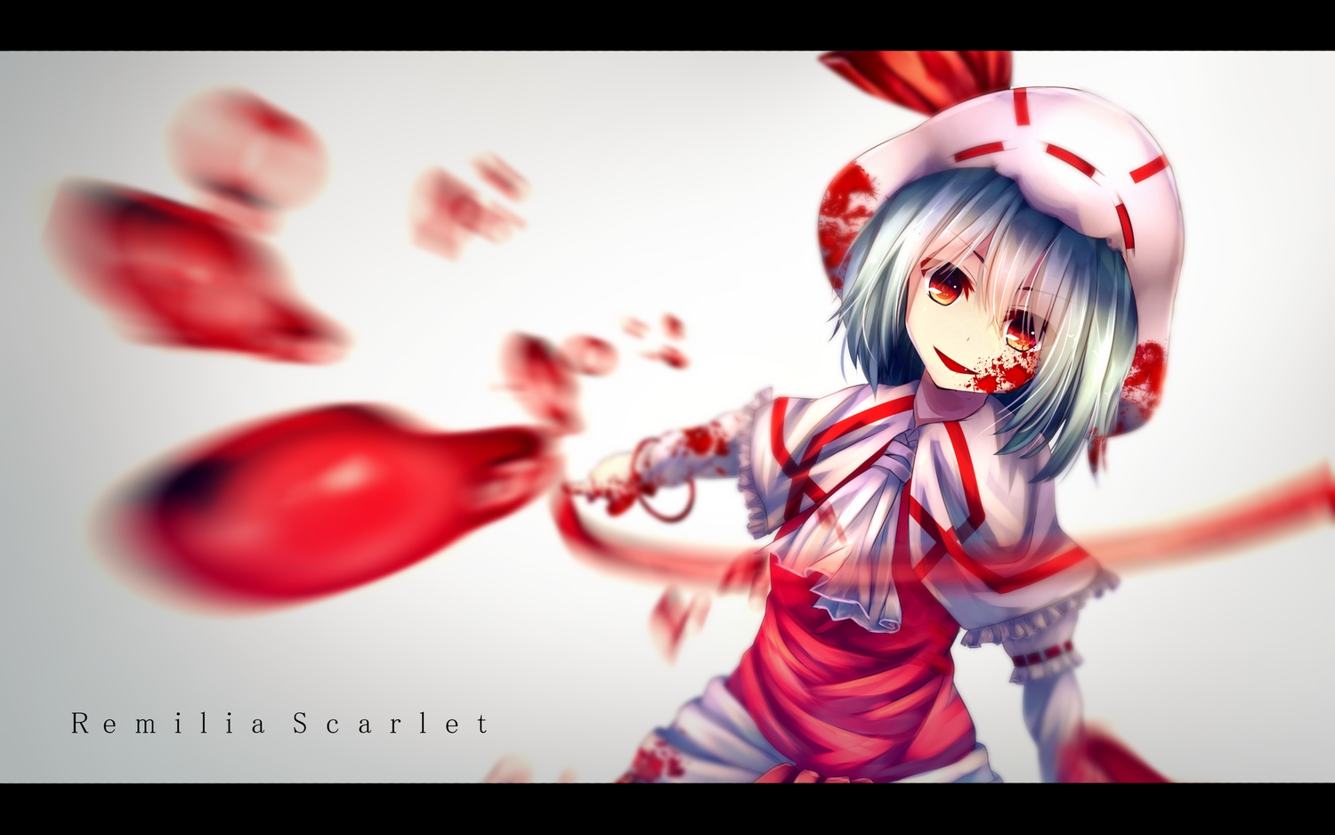 blood, kagayan1096, red_eyes, remilia_scarlet, short_hair, touhou, vampire
