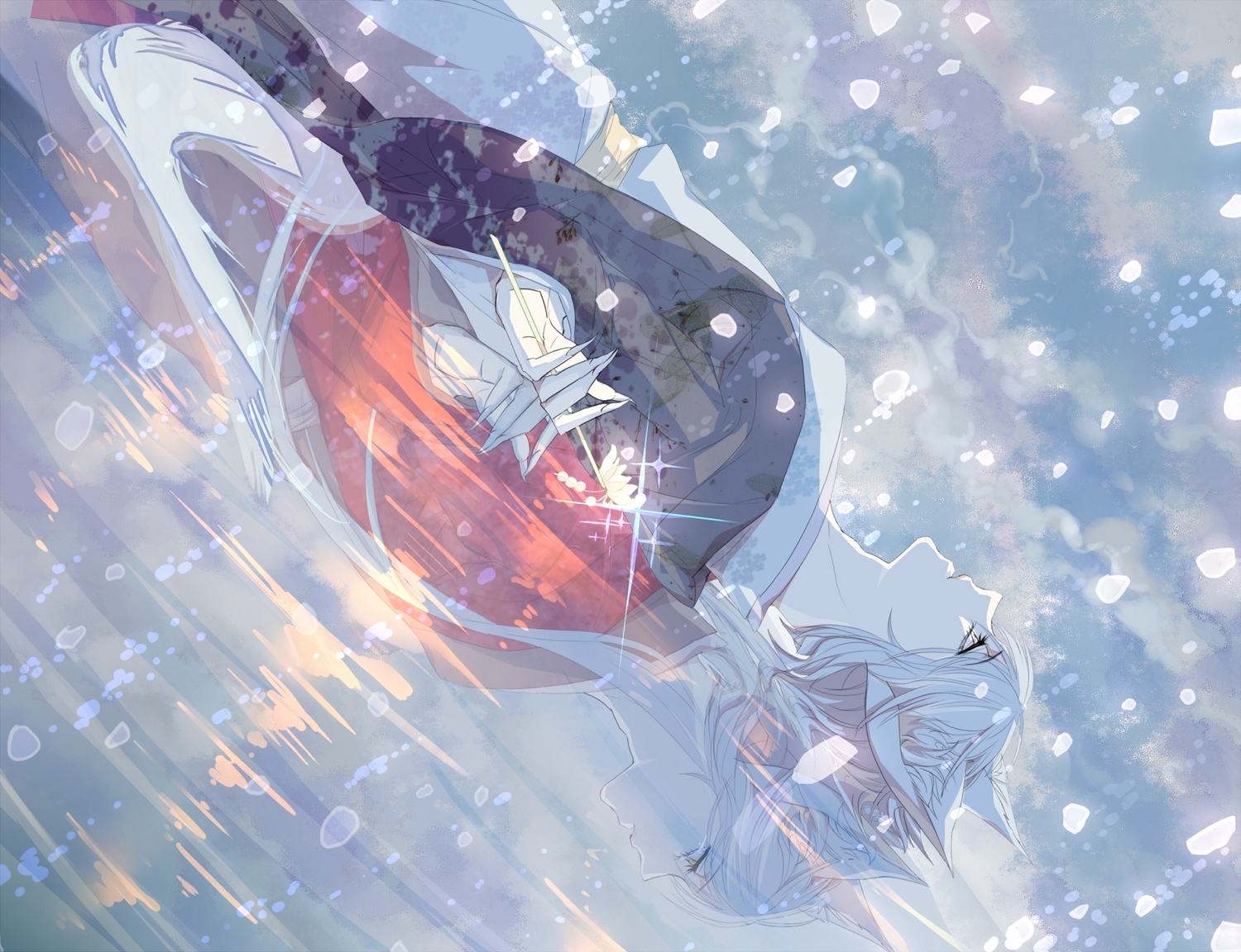 all_male, animal_ears, japanese_clothes, kamisama_hajimemashita, kimono, male, saku_(sa9m9www), tail, tomoe_(kamisama_hajimemashita)