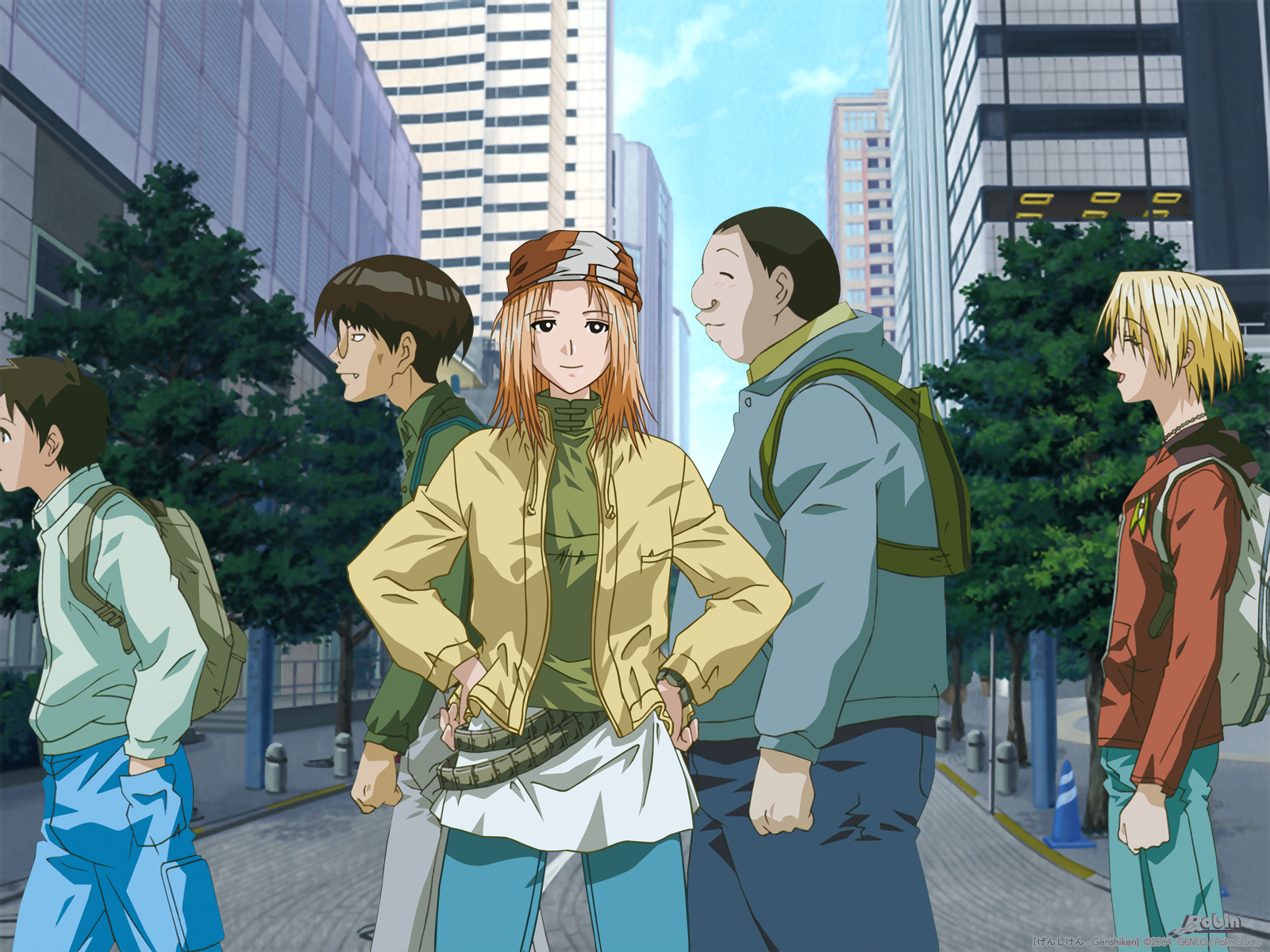 abbey_road, genshiken, kasukabe_saki, kousaka_makoto, kugayama_mitsunori, madarame_harunobu, parody, sasahara_kanji