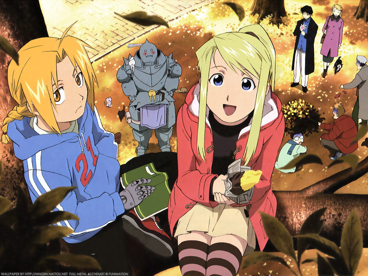 alphonse_elric, black_hayate, edward_elric, fullmetal_alchemist, jean_havoc, kain_fuery, riza_hawkeye, roy_mustang