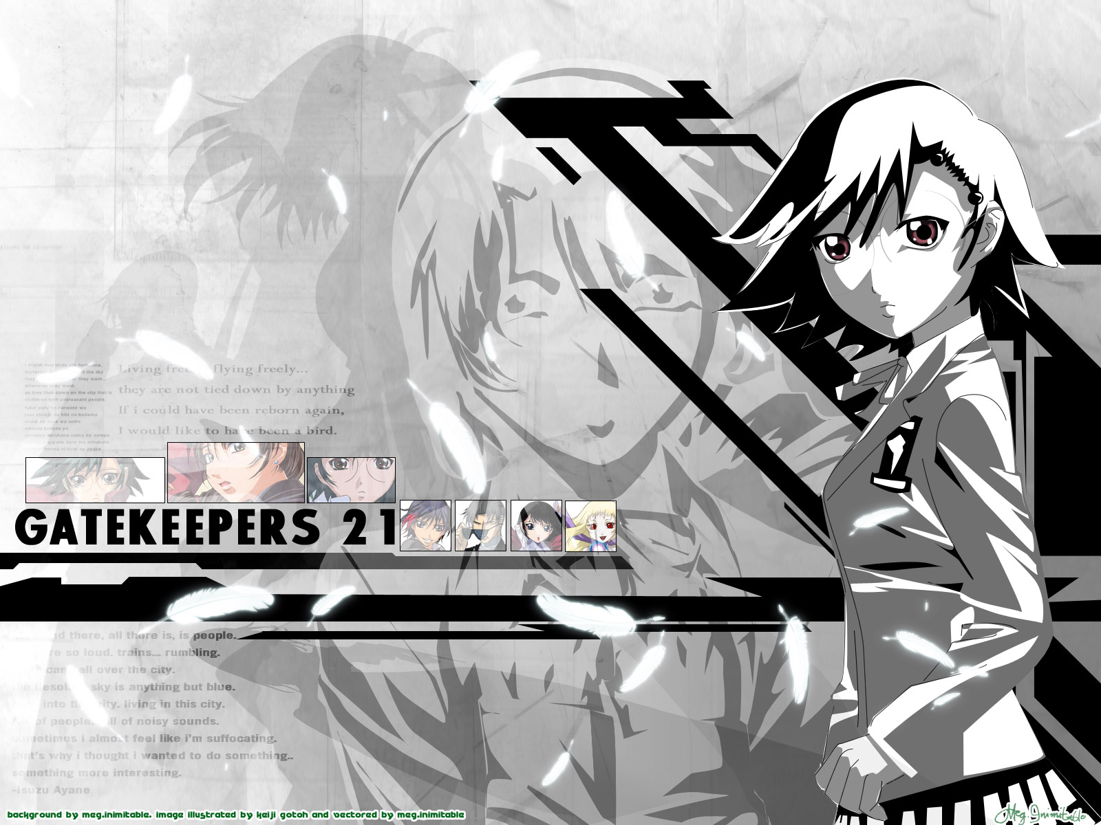 gatekeepers, gatekeepers_21, hisame_(gatekeepers), houjou_yukino, isuzu_ayane, kageyama_reiji, minazuru_miu, tachikawa_satoka