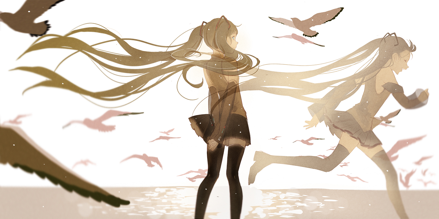 ajimita, animal, hatsune_miku, long_hair, twintails, vocaloid