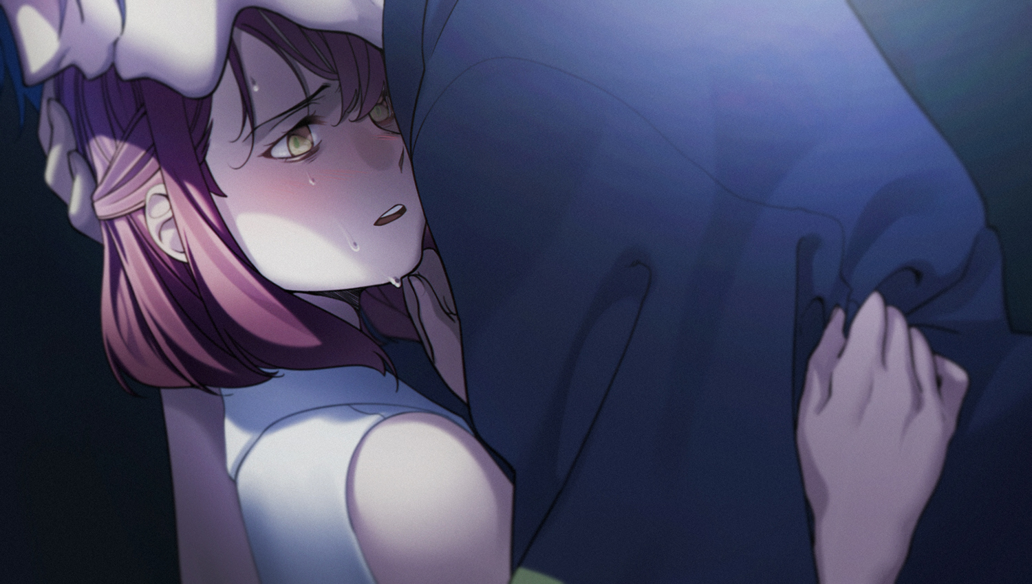 aconitea, blush, hug, male, nanami_haruka, tears, uta_no_prince-sama, yellow_eyes