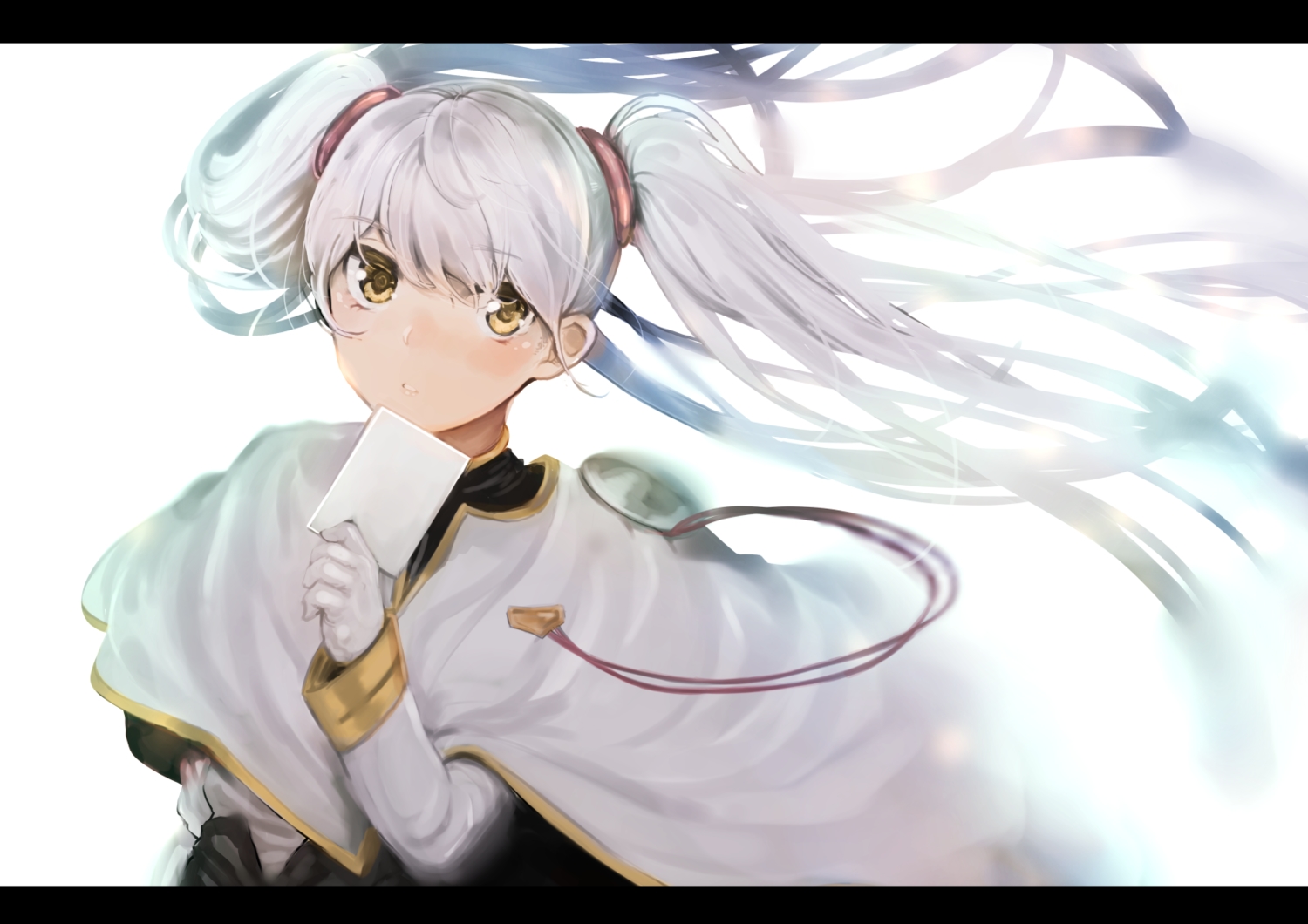 akagi_asahito, cape, gloves, hoshino_ruri, long_hair, martian_successor_nadesico, twintails, uniform