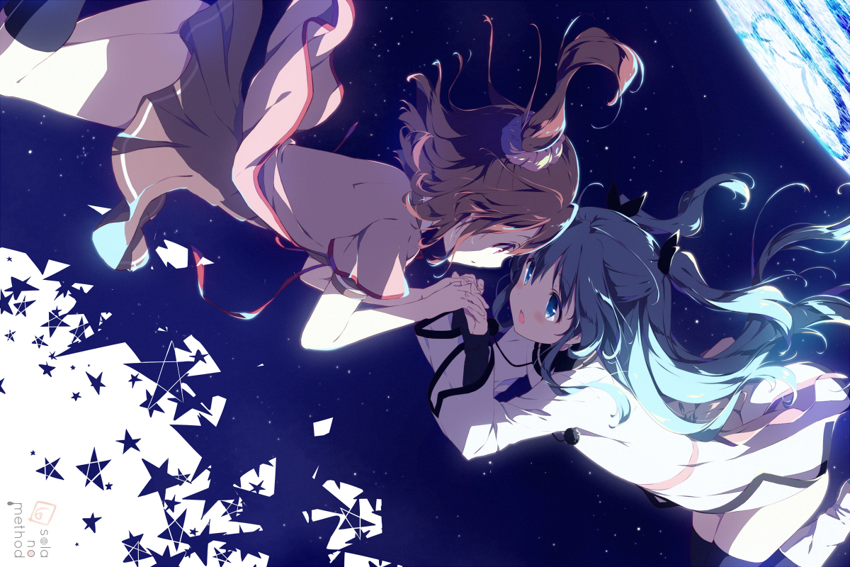 dress, komiya_nonoka, noel_(sora_no_method), school_uniform, shiratama, sora_no_method, thighhighs