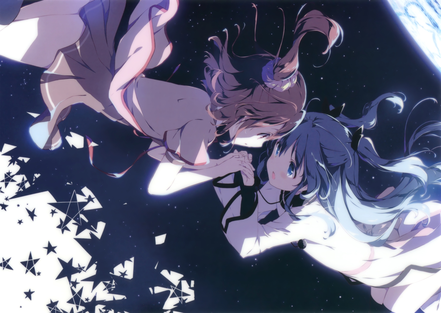dress, komiya_nonoka, noel_(sora_no_method), scan, school_uniform, shiratama, sora_no_method, thighhighs