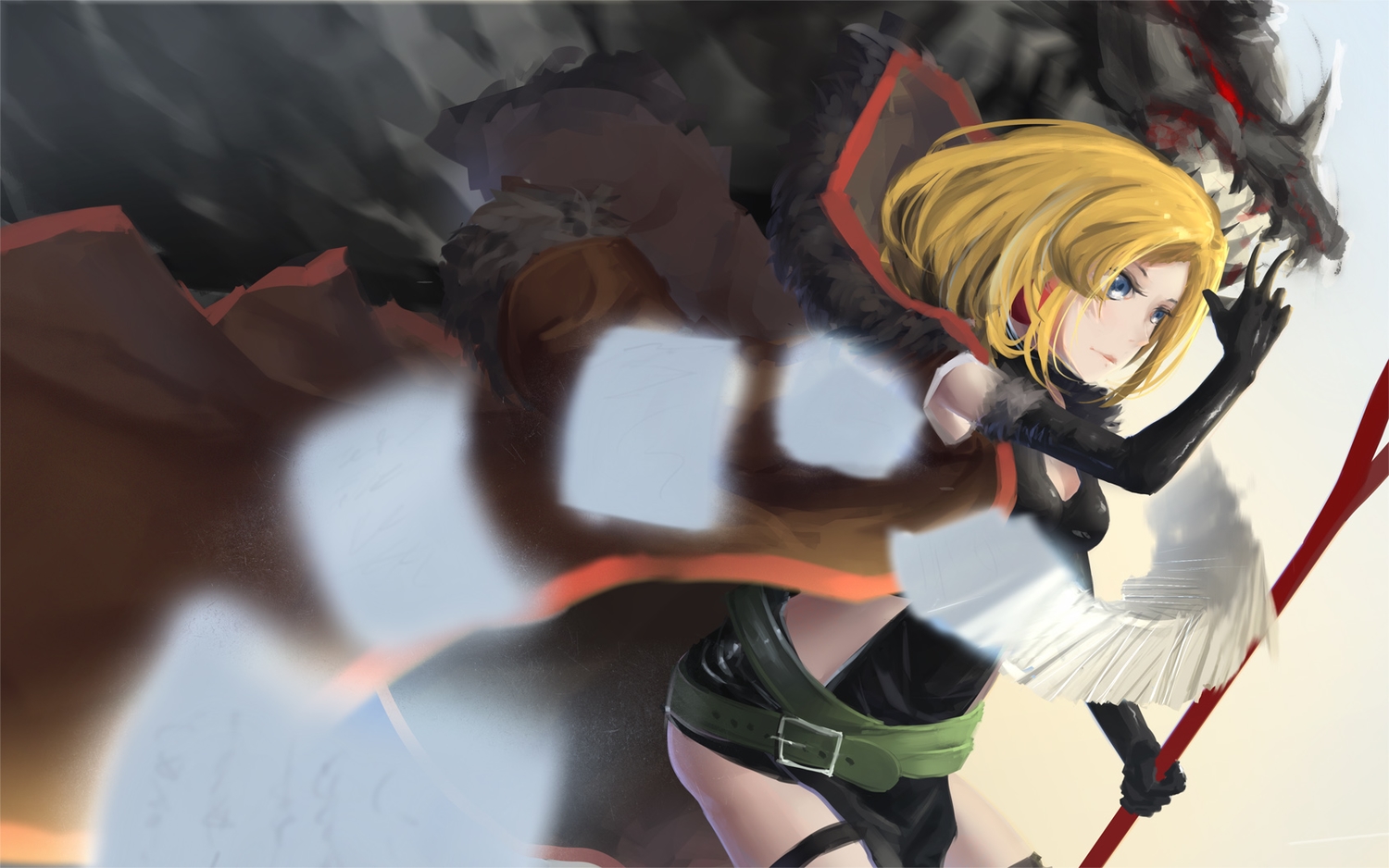 blonde_hair, blue_eyes, elbow_gloves, gloves, junketsu_no_maria, maria_(junketsu_no_maria), newnand
