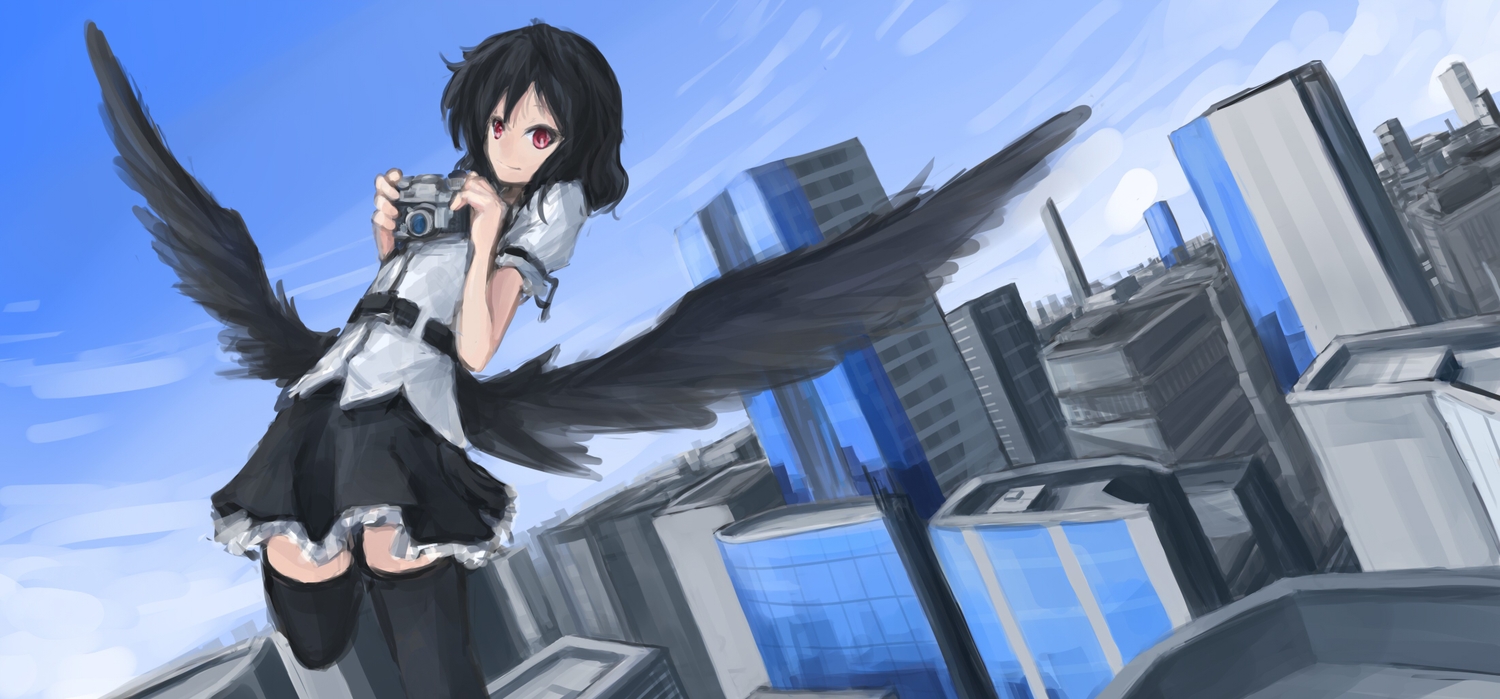 arceon, shameimaru_aya, touhou