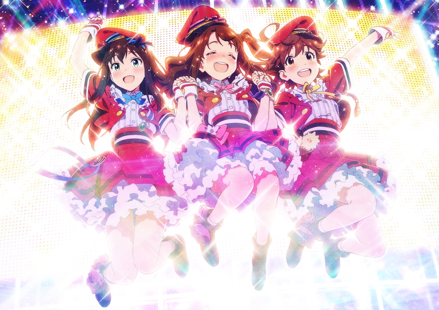 blush, hat, honda_mio, idolmaster, idolmaster_cinderella_girls, shibuya_rin, shimamura_uzuki, shiwasu_takashi