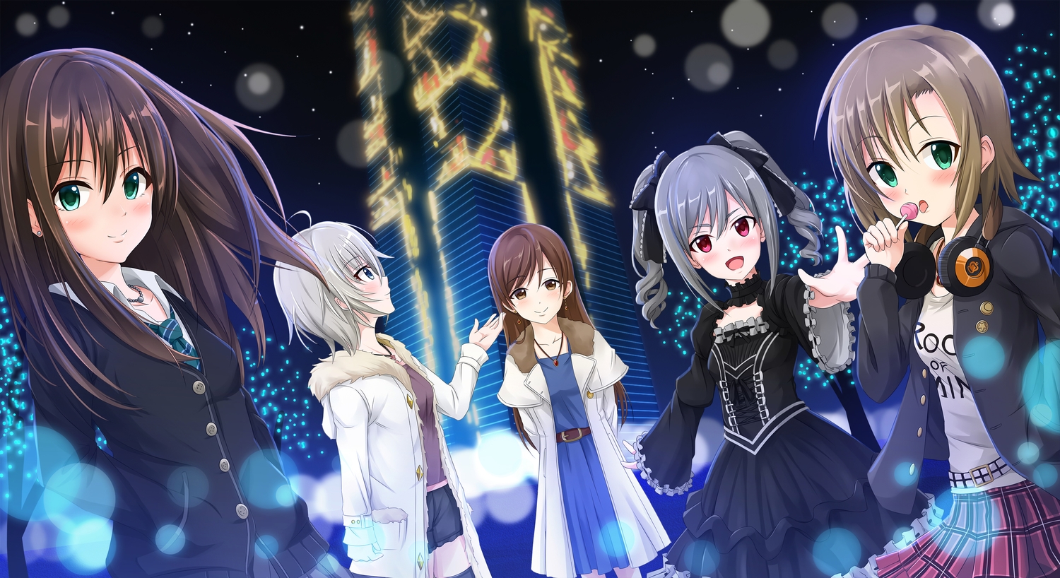 anastasia_(idolmaster), candy, dress, goth-loli, headphones, idolmaster, idolmaster_cinderella_girls, kanzaki_ranko