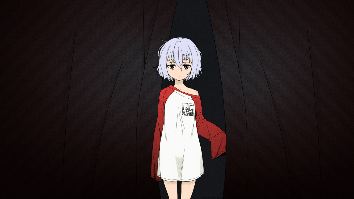 amamiya_kyouka, dark, karasuma_wataru, not_lives, short_hair, white_hair