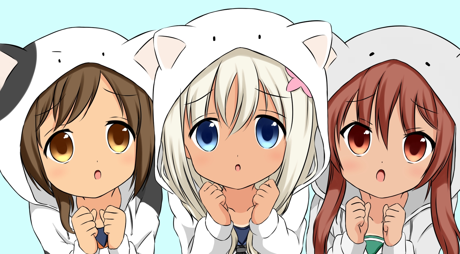 anthropomorphism, cosplay, gochuumon_wa_usagi_desu_ka?, hood, i-401_(kancolle), kantai_collection, libeccio_(kancolle), loli